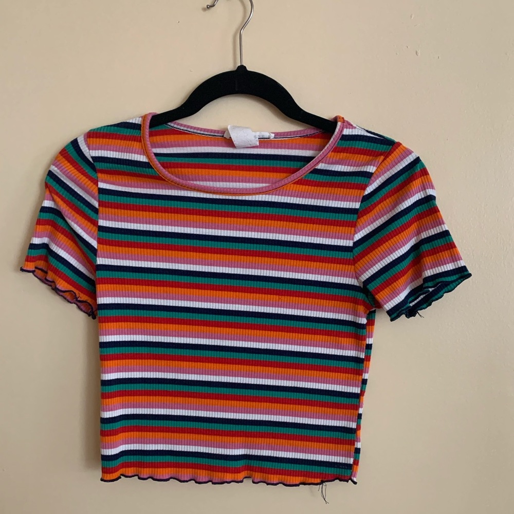 Multi colored crop top